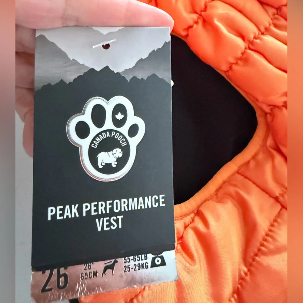 Canada Pooch Vibrant Orange Dog Coat